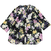 ルシヨン<br>七分袖ブラウス<br>JEROU-191065<br>ブラック
