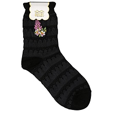 ルシヨン<br>靴下<br>JEROU-191066<br>ブラック